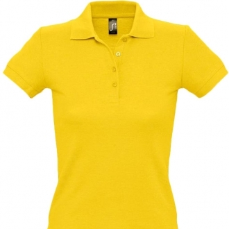 Рубашка поло женская People 210, желтая