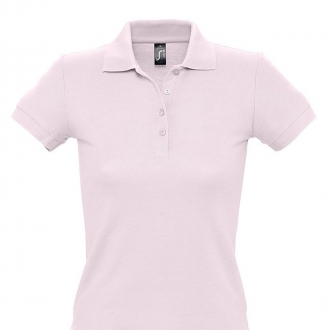 Рубашка поло женская People 210, нежно-розовая