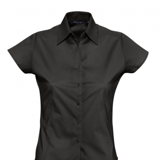 Рубашка женская с коротким рукавом Excess, черная